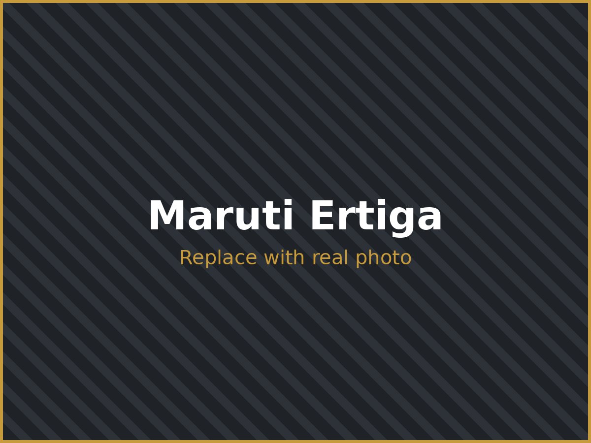 Maruti Ertiga SUV used for family and small group trips