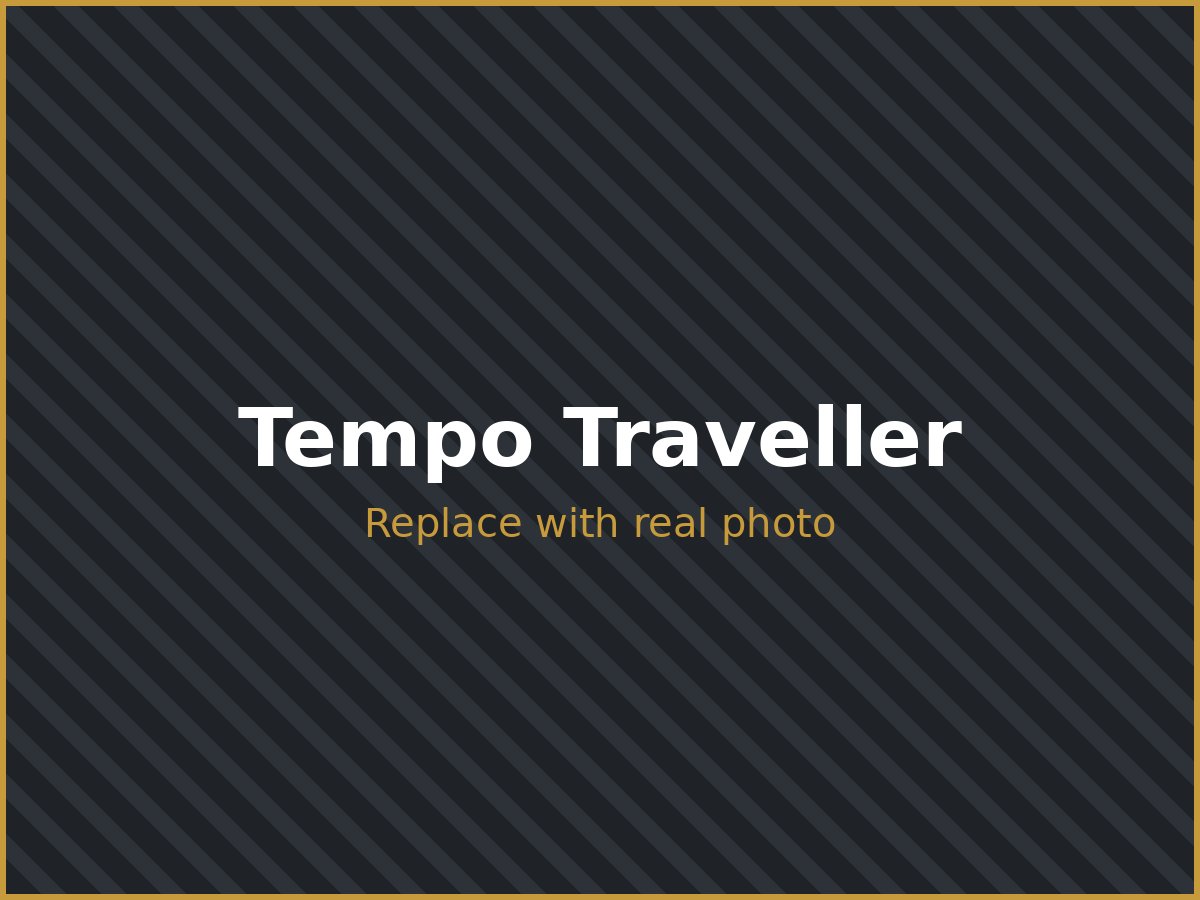 Tempo Traveller used for group and pilgrimage trips